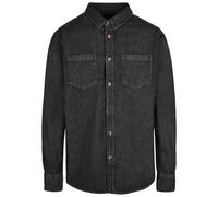 Denim Shirt Build Your Brand Black XXL