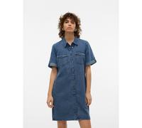 Vero Moda Jennie Short Sleeve Short Dress Blue XL Woman