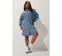 Denim Shirt Dress Yours Blue 22-24