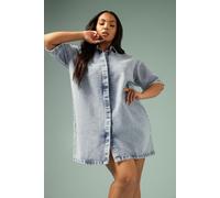 Denim Shirt Dress Yours Light Blue 22-24