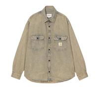 Denim Shirt Jacket Blue Leather - male - Carhartt Wip - Denim Shirts - Blue - M - Shirts M