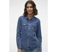 VERO MODA Female Denim Shirt VMJENNIE Denim Shirt, Medium Blue (Medium Blue Denim), S