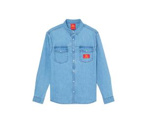 Denim shirt Quiksilver BM Uprising Bleu 2XL