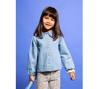 Denim shirt with long sleeves for girls double stone