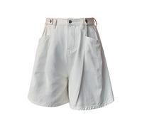 Denim Shorts for Women UK High Waisted Jeans Shorts Skort Wide Leg Cargo Work Short with Pockets Summer A Line Mini Skorts Skirts Casual Slim Stretchy Hot Pants