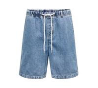 Denim shorts ONSFADE Mid waist Loose Fit Cargo Shorts Medium Blue Denim, M