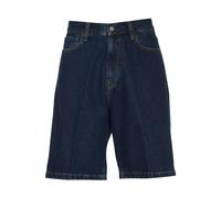 Denim Shorts with Abrasive Stone Wash, male, Carhartt Wip, Denim Shorts, Blue, W33, Shorts W33
