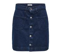ONLY Womens Onlamazing Hw Skirt Tai DNM Noos, Dark Denim Blue, L UK