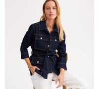 Denim Straight Fit Jacket Untreated Blue