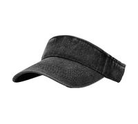 Denim Sun Visor Cap for Women Men Long Peak Thicker Sweatband Hat Anti UV Tennis Visor Sun Hats Adjustable Sports Cap for Golf Light Blue