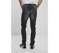Denim Trousers Urban Classics slim fit zip Noir 29x32