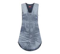 Denim V-Neck Dress with Metal Logo - female - Diesel - Sleeveless Tops - Blue - M - Tops M
