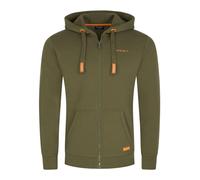 DENIMFY Men's Sweat Jacket with Hood Zip Regular Fit DFLeo Hooded Jacket Beige Blue Black Green Grey S M L XL XXL 3XL 4XL 5XL, Ivy Green (52403), M