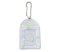 Denims Photocard Holder Wing Credit Card Sleeve Pendant Keychain Badge Holder For Student Card Identity Card Gifts Photocard Holder With Keychain Korean Popular Photocard Holder KeyChain
