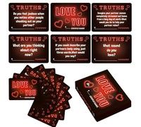 Denipey Couple Conversation Cards & Games, 50 Questions Card Game for Adults, Fun Board Card Games for Couples in Relationship Birthdays,Wedding,Wife Husband Gift,Romantic Anniversary&Valentines Gifts