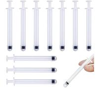 Denipry 10 Pcs Disposable Vaginal Applicator Portable Smooth Vaginal Suppository Applicators Individually Packing Lube Applicator Injectors for Most Gels Lubricants Suppositories