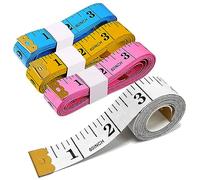 Denipry 4 Pack Dual Sided Body Measuring Tape Measure for Body Soft Flexible White Tape Measure Tailor Ruler Weight Loss Sewing Tailor Craft Dressmaker Cloth Ruler(150cm/60inch)