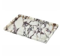 Denique Natural Marble Tray for Bathroom Countertop, Vanity Tray Stone Storage Tray for Home Decor, 12"x8" Genuine Calacatta Viola Marble Bathroom Tray for Kitchen Dresser