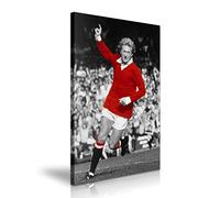 Denis Law Goal celebration Poster Picture Print Canvas Wall Art Best Gift For Modern Family Home Office Hotel Decoration (XS: 20cm X 31cm)