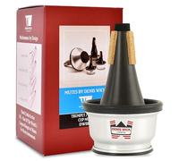 Denis Wick 5531 Adjustable Cup Mute for Bb Cornet or Trumpet, Black Polyester Coated Aluminium