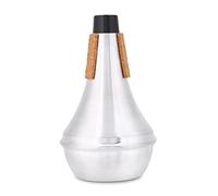 Denis Wick Bb Straight Trumpet Mute Practice Mute 16×9×10 Aluminum Alloy Cork Strips Practice Trumpet Mute Brasses Musical Instrument Part Accessory