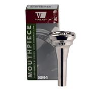 Denis Wick SM4 Euphonium Mouthpiece, Silver, B Flat, 7.38 mm Bore, 26.00 mm Cup Diameter, Steven Mead Model