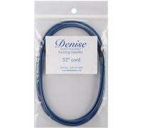 Denise Needles Denise Interchangeable Knit and Crochet Long Cord-52-inch Blue, Other, Multicoloured, 0.33 x 9.39 x 17.01 cm