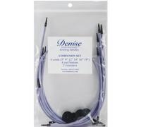 Denise Needles Interchangeable Knit and Crochet Companion Set, Lavender