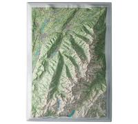 Deniveles - Belledonne Nord - Raised-relief map