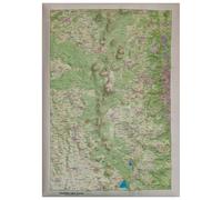 Deniveles - Chaîne Des Puys - Raised-relief map