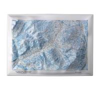 Deniveles - Domaine Megeve - Saint-Gervais - Combloux - Raised-relief map
