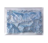 Deniveles - Les Deux Alpes - Raised-relief map