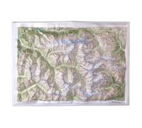 Deniveles - Les Ecrins Nord - Raised-relief map
