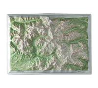 Deniveles - Les Ecrins Sud - Raised-relief map