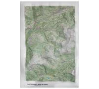 Deniveles - Mont Bisanne & Mont De Vores (Summer) - Raised-relief map