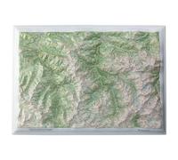 Deniveles - Pic du Midi d’Ossau - Raised-relief map