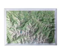 Deniveles - Pic du Midi de Bigorre - Raised-relief map