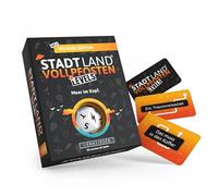 DENKRIESEN - Stadt Land Vollpfosten Holiday Edition - Sea in the Head | 60 Cards | From 12 Years | Approx. 30 min | 2-6 Players | Family Game | Travel Game | City Country River for Holidays