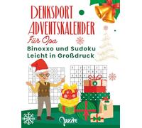 Denksport Adventskalender Für Opa: Binoxxo und Sudoku Leicht in Großdruck