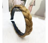 Denlydom Headband 3 Strands Synthetic Hair Plaited Headband Braid Braided With Teeth Hair Band Beauty accessory Stretch Braid Headbands Hairpiece for Women