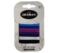 Denman 71061-D 34 x 2mm Multi Coloured Elastic Hair Bands