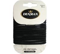 Denman No-Damage Elastic Hairbands 18-Piece, Large, Black