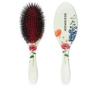 Denman Boar Bristle Hair Brush - Smoothing & Shine Enhancing for Slick Back Styles, Curl Defining & Detangling. D81M Floral Fantasy Hairbrush with Natural Bristles for all Hair Types for Women & Men