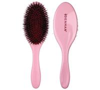 Denman Boar Bristle Hair Brush - Smoothing & Shine Enhancing for Slick Back Styles, Curl Defining & Detangling. D81M Hairbrush with Natural Bristles for all Hair Types for Women & Men
