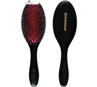 Denman Boar Bristle Hair Brush - Smoothing & Shine Enhancing Medium, Black
