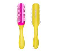Denman Curly Hair Brush D3 (Honolulu Yellow) 7 Row Styling Brush for Detangling, Separating, Shaping and Defining Curls - For Women and Men