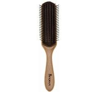 Denman Curly Hair Brush D3 (Wood) 7 Row Styling Brush for Detangling, Separating, Shaping and Defining Curls - For Women and Men