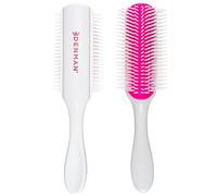 Denman Curly Hair Brush D4 (Cherry Blossom) 9 Row Styling Brush for Styling, Smoothing Longer Hair and Defining Curls - For Women and Men