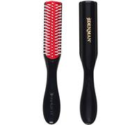Denman Curly Hairbrush D14 (Black) 5 Row Styling Brush for Detangling,