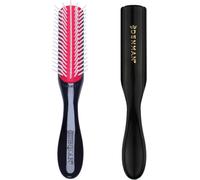 Denman Curly Hairbrush D14 (Black) 5 Row Styling Brush for Detangling, Separati